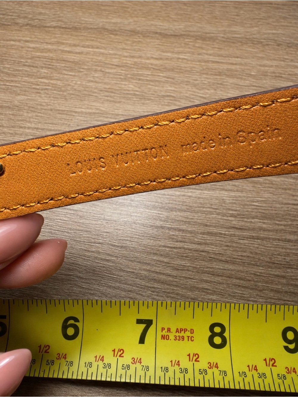 Brown Bracelet with Gold Tone V Accent - Picture 4 of 5